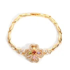 2020 China Factory jewelry supplier 18K gold plated jewelries zircon diamond bracelet for women cz bracelets wholesale