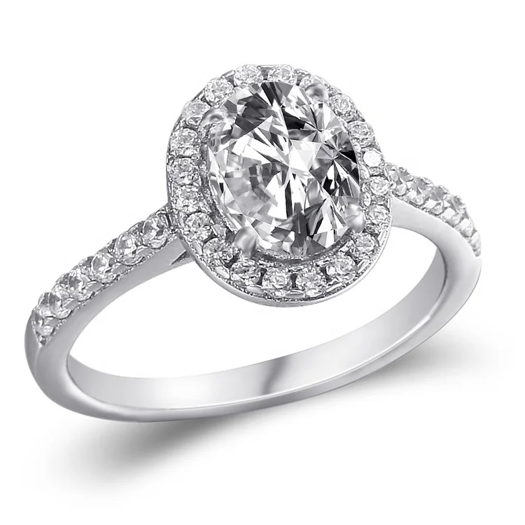 Wholesale 925 Sterling Silver 18K White Gold Plated Ring CZ Oval Cut Diamond Women's Engagement Ring, Rosegold
Wholesale 925 Sterling Silver 18K White Gold Plated Ring CZ Oval Cut Diamond Women's Engagement Ring, Rosegold