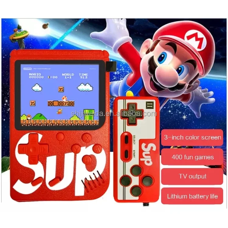 Hot Sale Sup Portable Video Handheld Game Single-player Game Console 400 in 1 Retro Classic SUP Game Box, Red white blue black yellow
Hot Sale Sup Portable Video Handheld Game Single-player Game Console 400 in 1 Retro Classic SUP Game Box, Red white blue black yellow