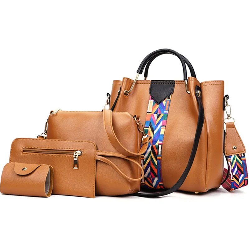 2021 New Women Ladies Luxury 4 Pieces PU Leather Clutch Wallet Tote Crossbody Handbag Hand Bag Set
2021 New Women Ladies Luxury 4 Pieces PU Leather Clutch Wallet Tote Crossbody Handbag Hand Bag Set
