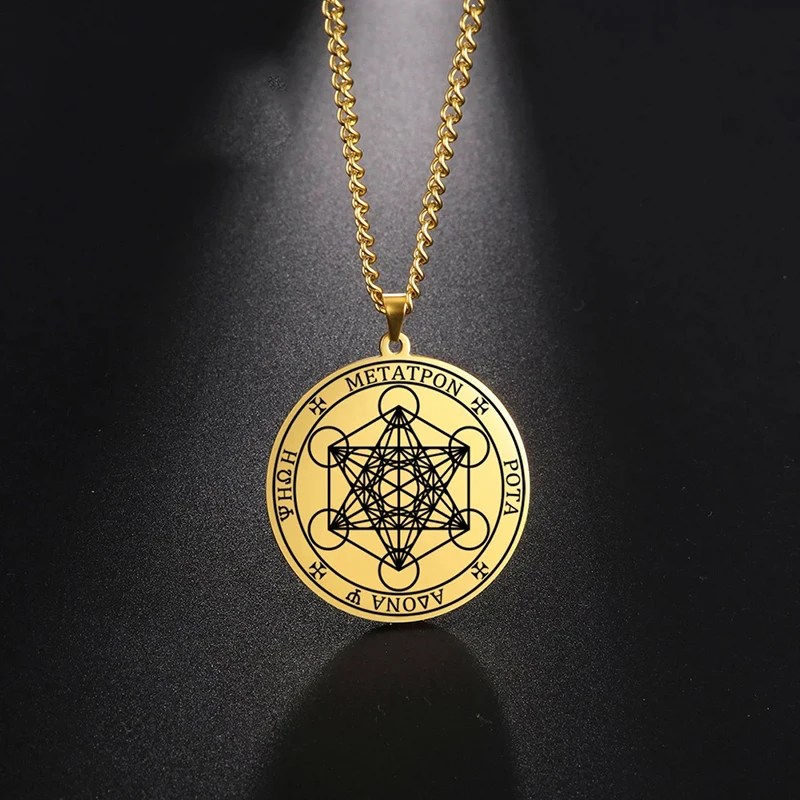 Custom Archangel Metatron Angel of Life Seal Solomon Pendants Necklace for Men Laser Stainless Steel Jewelry Viking Necklaces, Steel color,can custom color
Custom Archangel Metatron Angel of Life Seal Solomon Pendants Necklace for Men Laser Stainless Steel Jewelry Viking Necklaces, Steel color,can custom color