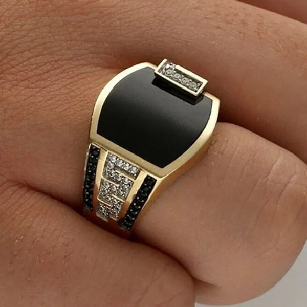 Charm Black Sapphire Gemstone Diamond Men's Ring for Wedding Engagement Father's Day Birthday Gift, Vintage sliver
Charm Black Sapphire Gemstone Diamond Men's Ring for Wedding Engagement Father's Day Birthday Gift, Vintage sliver
