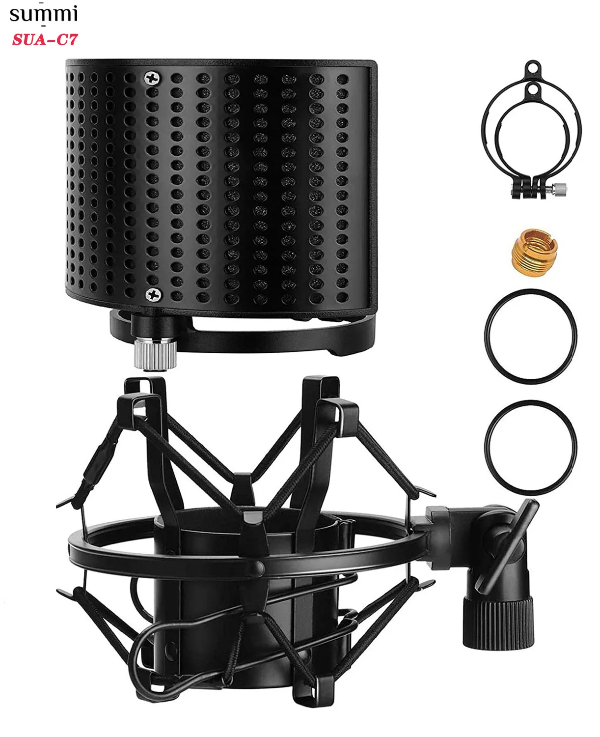 SUA-C7 Amazon hot sale Mic Large Foam Cover Microphone Windscreen with Shock Mount for Shock Mount Holder Clip
SUA-C7 Amazon hot sale Mic Large Foam Cover Microphone Windscreen with Shock Mount for Shock Mount Holder Clip