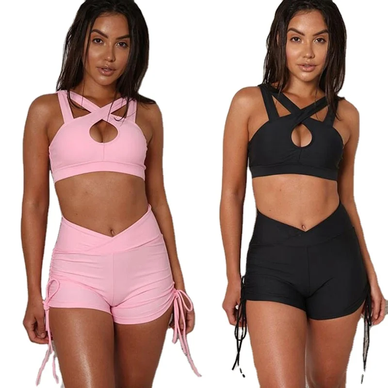 Apparel Wholesale Custom Plus Size Women Nylon Spandex Cotton Plus Size Yoga Clothing Shorts Sets For Women, 2colors
Apparel Wholesale Custom Plus Size Women Nylon Spandex Cotton Plus Size Yoga Clothing Shorts Sets For Women, 2colors