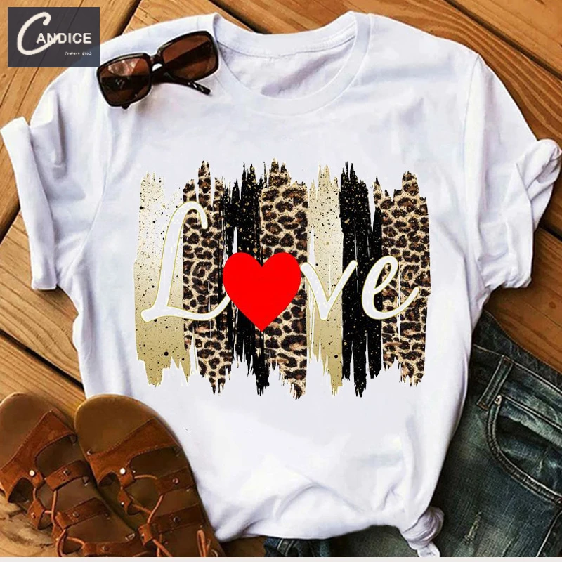 Candice Customize LOVE summer modal red heart round neck short sleeve black leopard african print t shirts oversized
Candice Customize LOVE summer modal red heart round neck short sleeve black leopard african print t shirts oversized