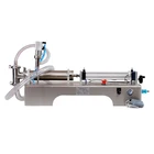 Juice Machine Horizontal Pneumatic Small Factory Price G1WY 10-100ML Single Head Liquid Juice Milk Oil Filling Machine