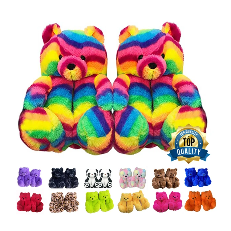 High Quality New Furry Teddy Bear Slippers Wholesale Adult House Teddy Bear Slippers For Women, Red, blue, black, brown, purple, color, leopard, yellow, pink, orange
High Quality New Furry Teddy Bear Slippers Wholesale Adult House Teddy Bear Slippers For Women, Red, blue, black, brown, purple, color, leopard, yellow, pink, orange