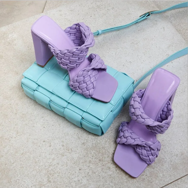 PL0062 Shoes Women PU Gingham Weave Slides Square Toe Peep Toe High Heel Slip On Slippers Women Sandals Stilettos, Purple;black;white;brown
PL0062 Shoes Women PU Gingham Weave Slides Square Toe Peep Toe High Heel Slip On Slippers Women Sandals Stilettos, Purple;black;white;brown