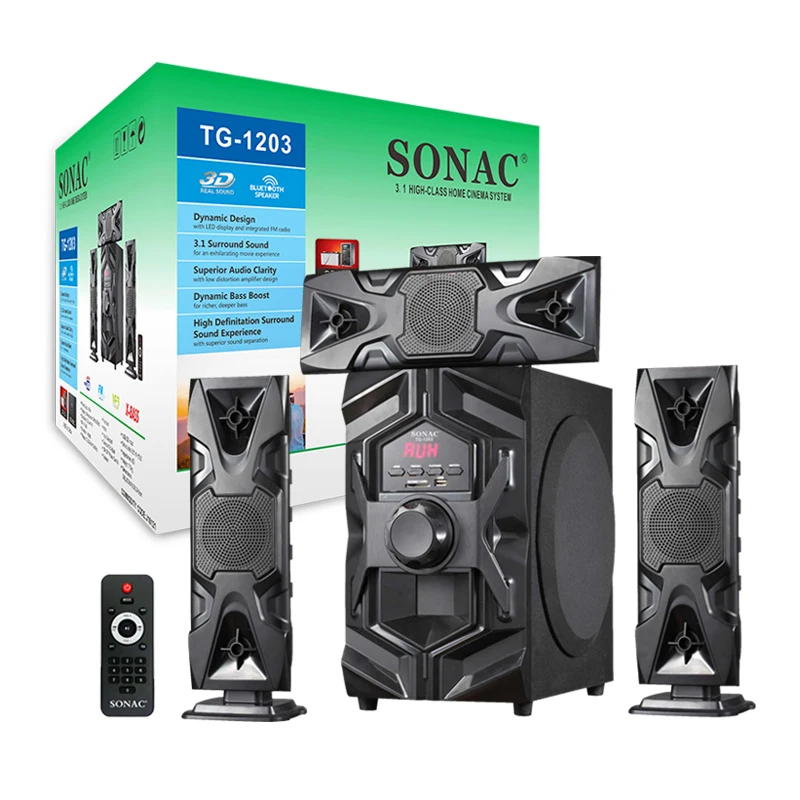 SONAC TG-1203 Best Quality Hifi Audio Sound 3.1 technics home speakers TENGO home theater speakers
SONAC TG-1203 Best Quality Hifi Audio Sound 3.1 technics home speakers TENGO home theater speakers