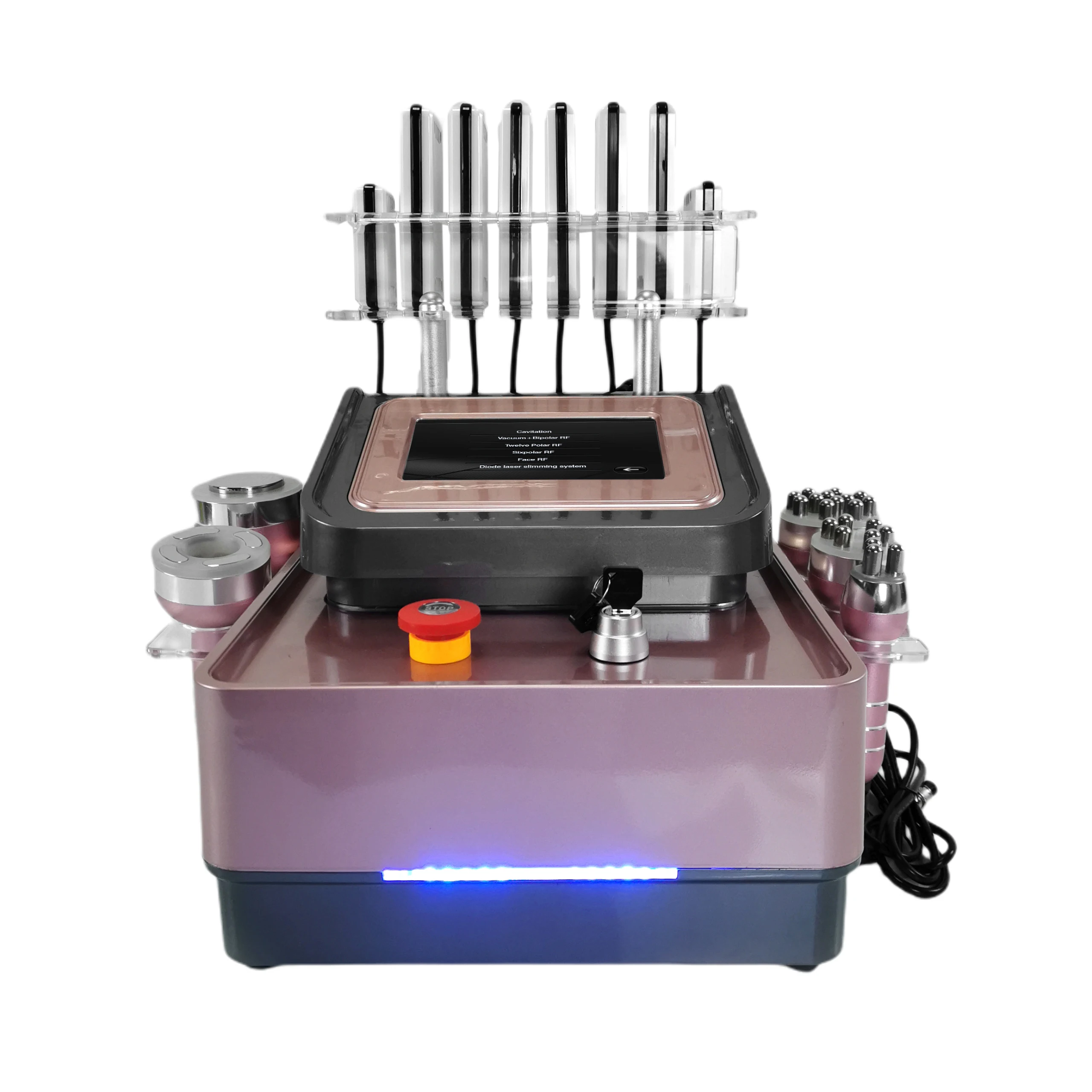 New arrival 6 in 1 vacuum RF 40k ultrasonic cavitation slimming machine with 8 pads lipo laser
New arrival 6 in 1 vacuum RF 40k ultrasonic cavitation slimming machine with 8 pads lipo laser