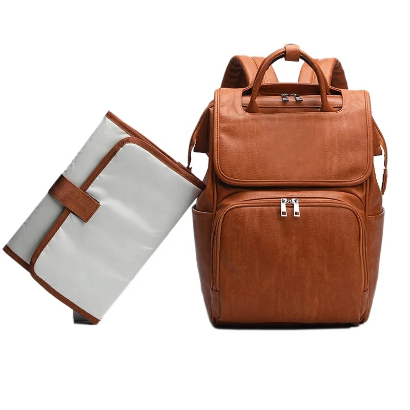 2021 custom luxury waterproof Maternity Changing Pad Stroller Straps pu leather backpack diaper bag, Customized colors
2021 custom luxury waterproof Maternity Changing Pad Stroller Straps pu leather backpack diaper bag, Customized colors