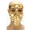 Cheap Accessories High Quality Indian Belly Dance Gold coin mask Women ZH7