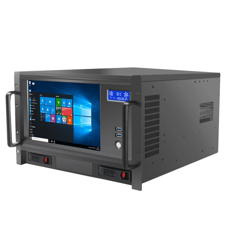 6u Server Case Pc Computer Industrial Rack Mount Server Chassis Case With Lcd Display 19 1080 Resolution Buy 6u Rackmount Lcd Workstation Chassis With Touchscreen Rackmount Chassis Lcd Chassis 5u Chassis 4u 19