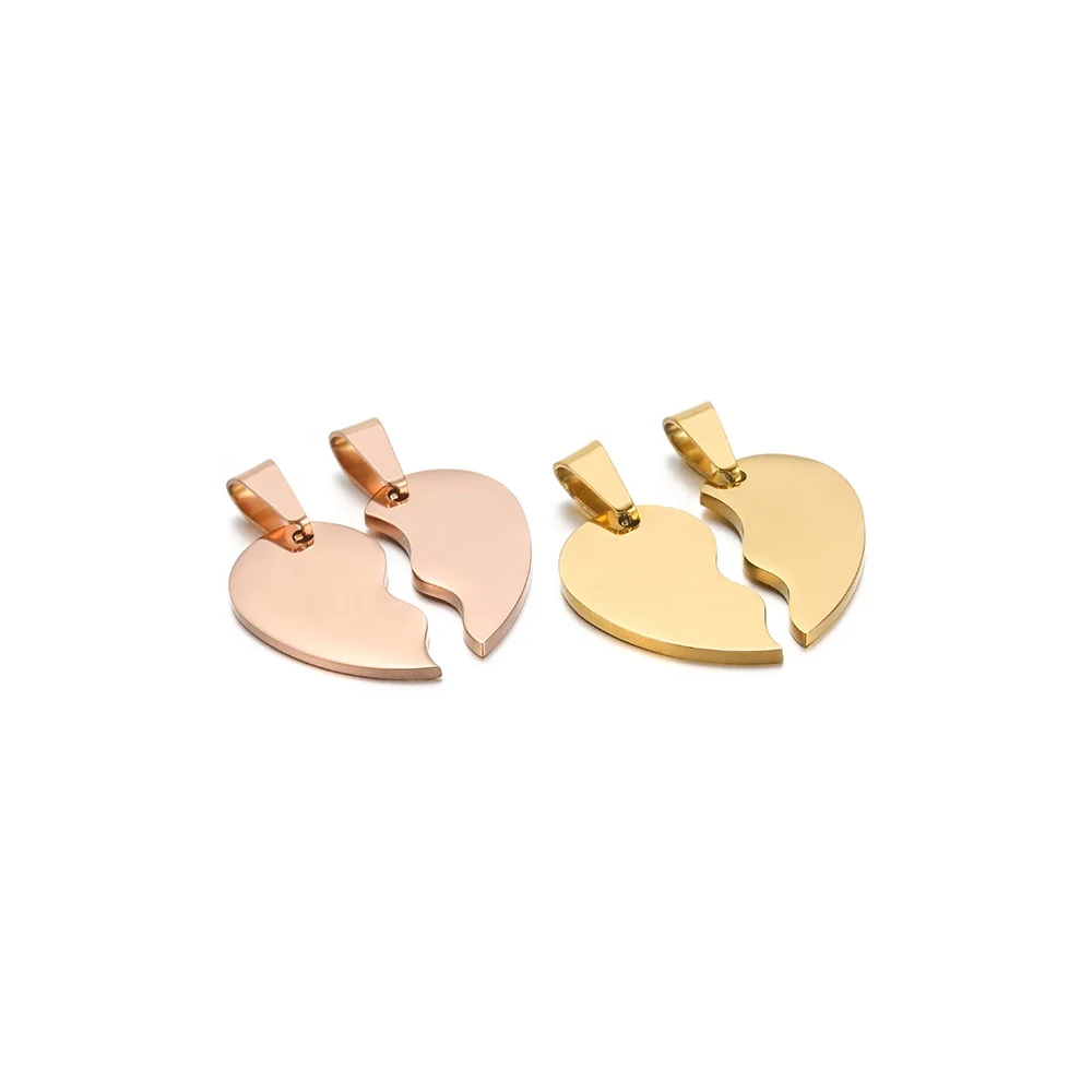 Fashion Couple Necklace Pendant Stainless Steel Broken Heart Bracelet Charms Pendants for Jewelry Making Bulk Accessories
Fashion Couple Necklace Pendant Stainless Steel Broken Heart Bracelet Charms Pendants for Jewelry Making Bulk Accessories