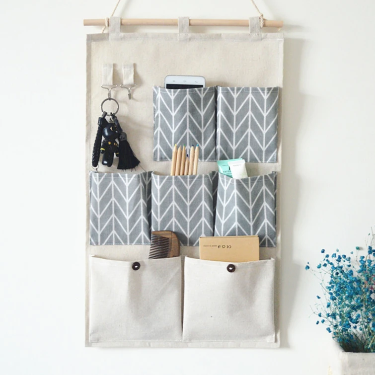 Simple Style Nordic Multi-purpose Hanging Storage Bag Cotton And Linen Hanging Bag Storage Bag, As picture
Simple Style Nordic Multi-purpose Hanging Storage Bag Cotton And Linen Hanging Bag Storage Bag, As picture