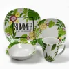 16pcs porcelain square dinnerware set with full printing fashionable design popular model
