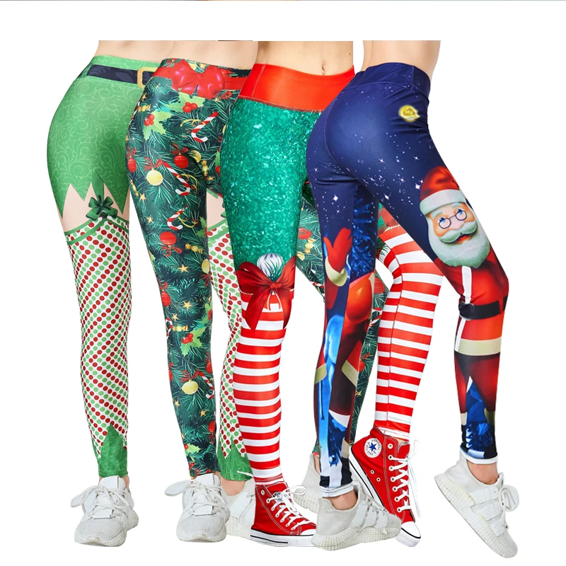 Funny Cartoon Floral Print Santa Snowman Christmas Yoga Pants Leggings Women Fitness Casual, 10 colors
Funny Cartoon Floral Print Santa Snowman Christmas Yoga Pants Leggings Women Fitness Casual, 10 colors