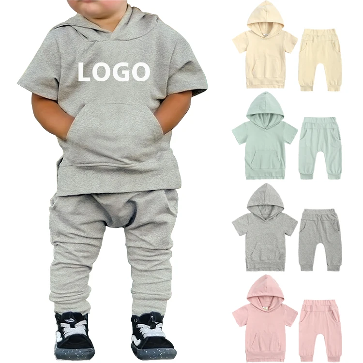 Fashion 2022 Short Sleeve Hoodies Trousers Kids Clothing Set Toddlers Boys Plain Casual Cotton Two Piece Set, Customized color
Fashion 2022 Short Sleeve Hoodies Trousers Kids Clothing Set Toddlers Boys Plain Casual Cotton Two Piece Set, Customized color
