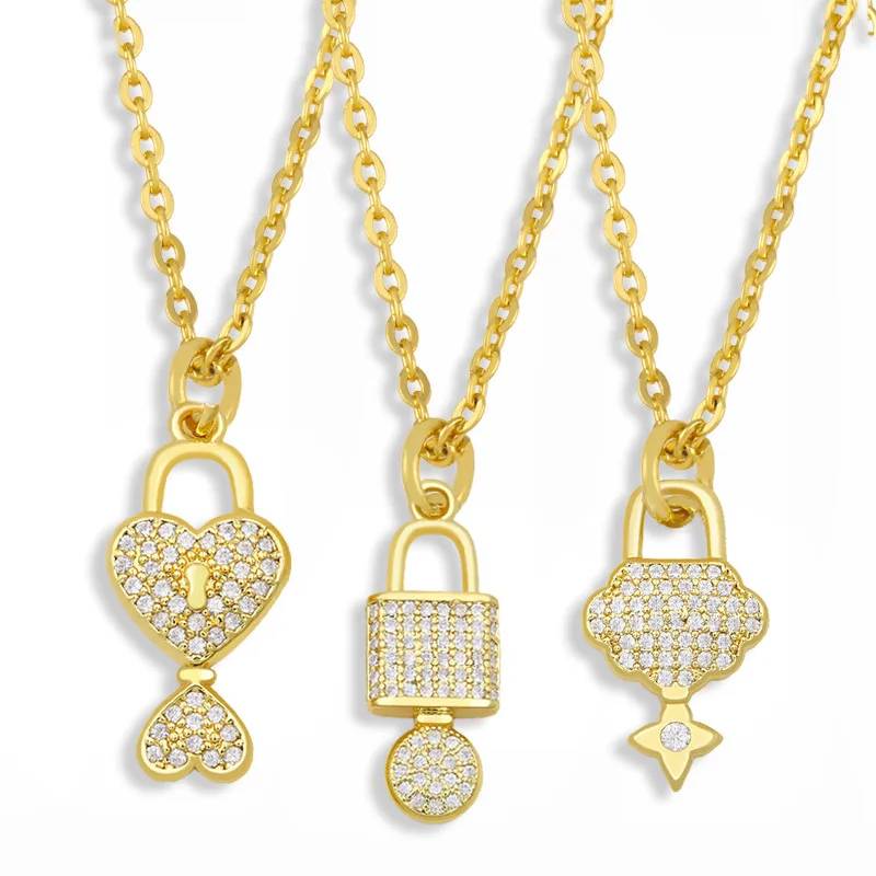 New Fashion Padlock Necklace Personalized Gold Heart Necklace Jewelry Custom Gold Necklace
New Fashion Padlock Necklace Personalized Gold Heart Necklace Jewelry Custom Gold Necklace