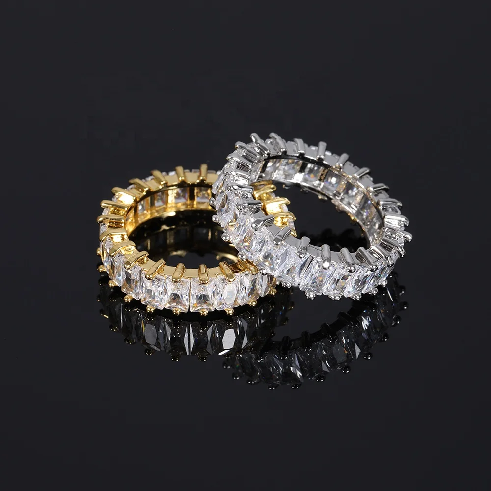 Fashionable 18k Gold Plated Wedding Ring Women Jewelry Iced Out Silver White Gold Plated Cubic Zirconia Tennis Ring
Fashionable 18k Gold Plated Wedding Ring Women Jewelry Iced Out Silver White Gold Plated Cubic Zirconia Tennis Ring