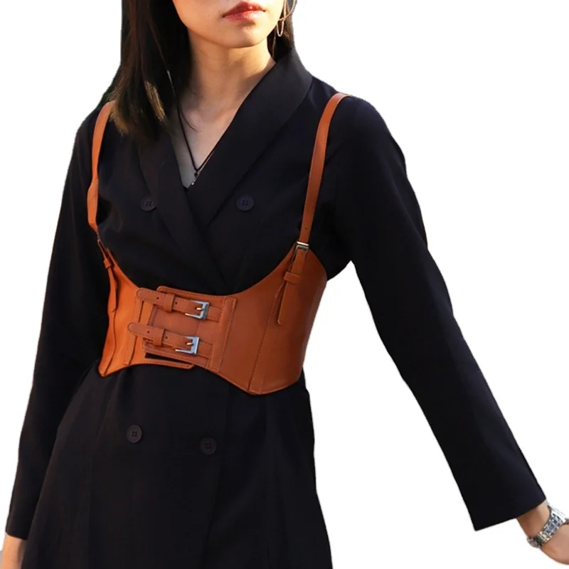 Women Vintage Gothic Faux Leather Underbust Corset Crop Top Solid Color Adjustable Vest Waist Belt Double Buckle Cincher
Women Vintage Gothic Faux Leather Underbust Corset Crop Top Solid Color Adjustable Vest Waist Belt Double Buckle Cincher