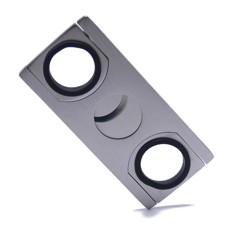 Rubber Sleeve Stainless Steel Double Blade Super Sharp Pocket Portable Square Cigar Scissors Knife Metal Square Cigar Cutter
Rubber Sleeve Stainless Steel Double Blade Super Sharp Pocket Portable Square Cigar Scissors Knife Metal Square Cigar Cutter