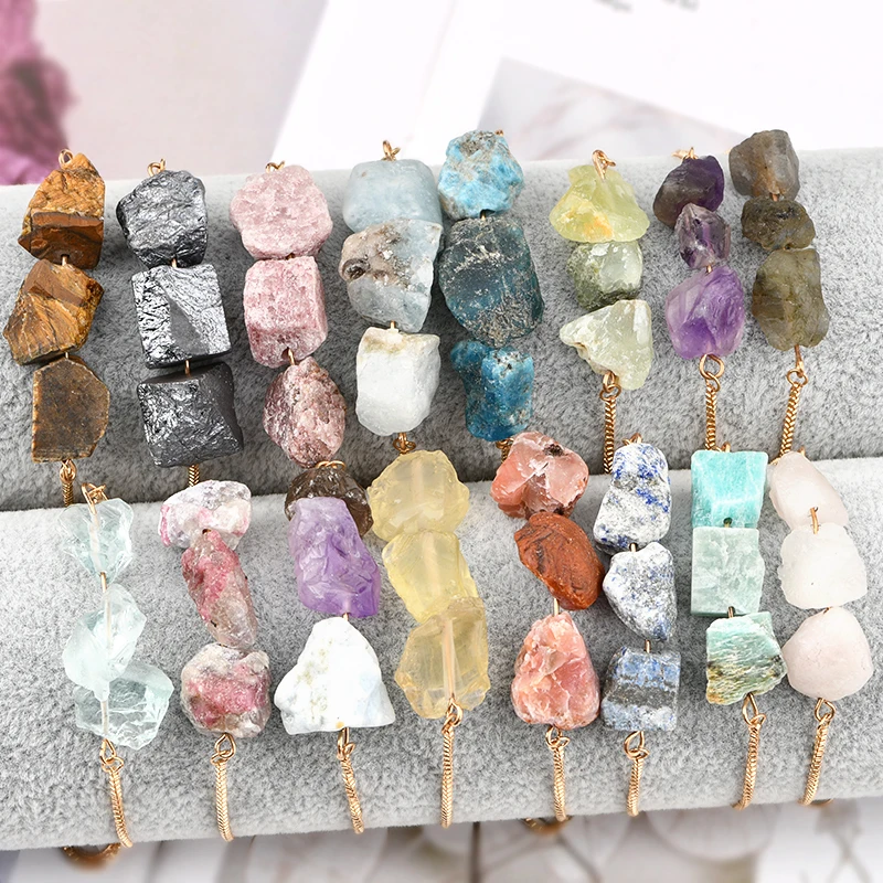 Raw Crystal Jewelry Special Natural Shaped Adjustable Raw Crystal Boho Beaded Raw Crystal Bracelet
Raw Crystal Jewelry Special Natural Shaped Adjustable Raw Crystal Boho Beaded Raw Crystal Bracelet