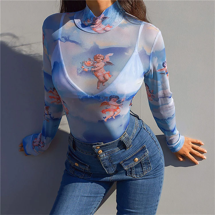 D96475 woman clothes 2021 trending angel gauze printed long sleeve jumpsuit women sexy jumpsuit
D96475 woman clothes 2021 trending angel gauze printed long sleeve jumpsuit women sexy jumpsuit