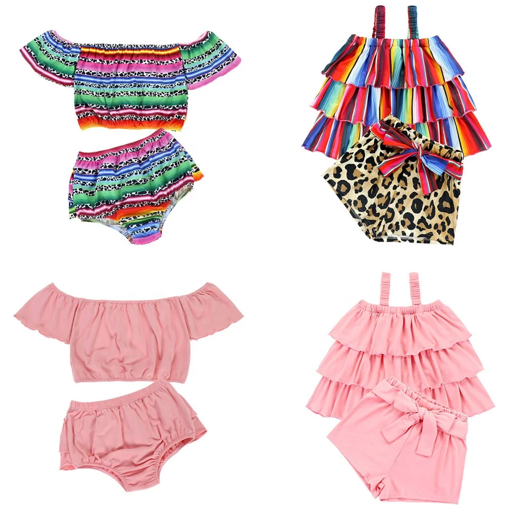 2020 baby girl's ruffle stripe aztec style off the shoulder clothing sets with short bummy
2020 baby girl's ruffle stripe aztec style off the shoulder clothing sets with short bummy