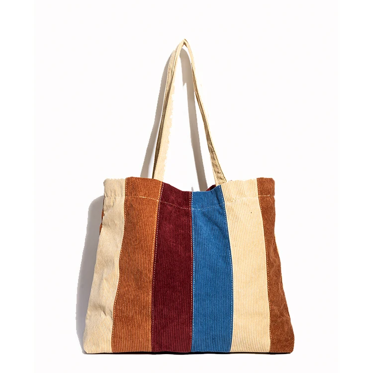 Multicolor Stitching Striped Tote Bag Nylon Material Waterproof And Scratch Resistant Tote Bag, Strpe
Multicolor Stitching Striped Tote Bag Nylon Material Waterproof And Scratch Resistant Tote Bag, Strpe