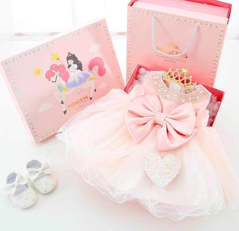 2020 new trends baby girl princess gift box set summer cotton new born bay clothes, Pink
2020 new trends baby girl princess gift box set summer cotton new born bay clothes, Pink