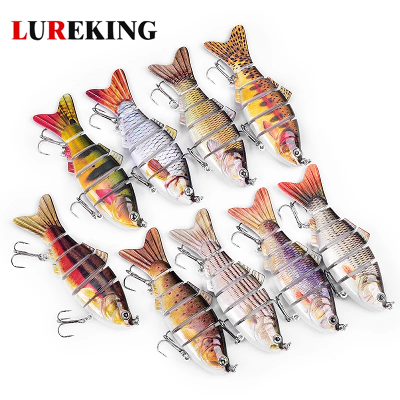 Lureking 19.5g 100mm 6 segment flexible hard jointed lures swimbait for fishing
Lureking 19.5g 100mm 6 segment flexible hard jointed lures swimbait for fishing