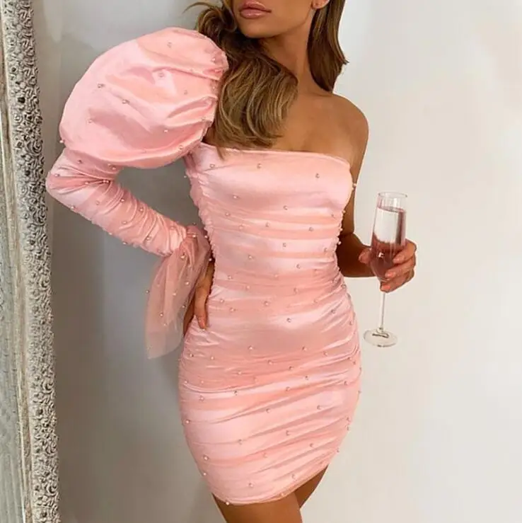 LM8787Q lady single sleeve mesh beaded dress elegant party dress fashion women clothing, Black/purple/pink
LM8787Q lady single sleeve mesh beaded dress elegant party dress fashion women clothing, Black/purple/pink