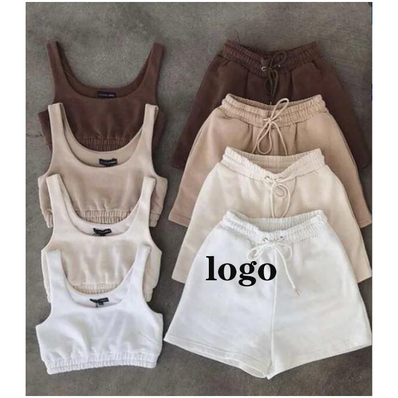 Custom Logo Sleeveless Crop Tops Sports Leggings Women Summer Clothing Tracksuits 2021 2 Two Piece Pants Short Set, Picture
Custom Logo Sleeveless Crop Tops Sports Leggings Women Summer Clothing Tracksuits 2021 2 Two Piece Pants Short Set, Picture