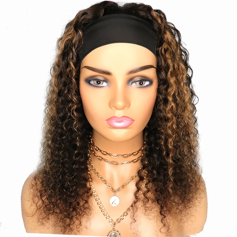 Ombre Blonde Human Headband Hair Wigs Brazilian Kinky Curly Full Machine Made Headband Wig For Women Head Band wigs
Ombre Blonde Human Headband Hair Wigs Brazilian Kinky Curly Full Machine Made Headband Wig For Women Head Band wigs