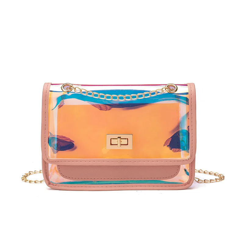 Women PVC Laser Handbag Transparent Jelly Bag Crossbody Shoulder Purse Bags/, As picture
Women PVC Laser Handbag Transparent Jelly Bag Crossbody Shoulder Purse Bags/, As picture