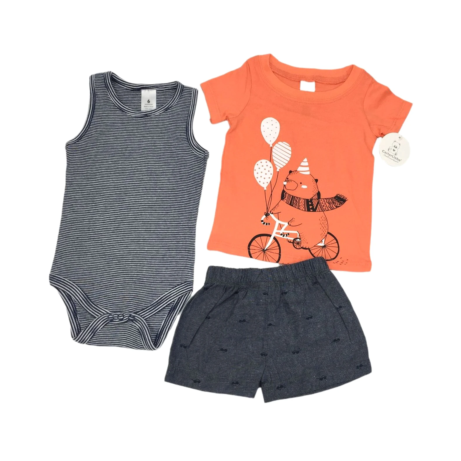 Wholesale 100% Cotton 3pcs Cute Bodysuits Baby Suit Pants Newborn Suit Wear Baby Clothes, Picture shows
Wholesale 100% Cotton 3pcs Cute Bodysuits Baby Suit Pants Newborn Suit Wear Baby Clothes, Picture shows