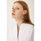 Spring Autumn Lady Blouse Pullover Top Women Long Sleeve V-neck Loose Shirts White