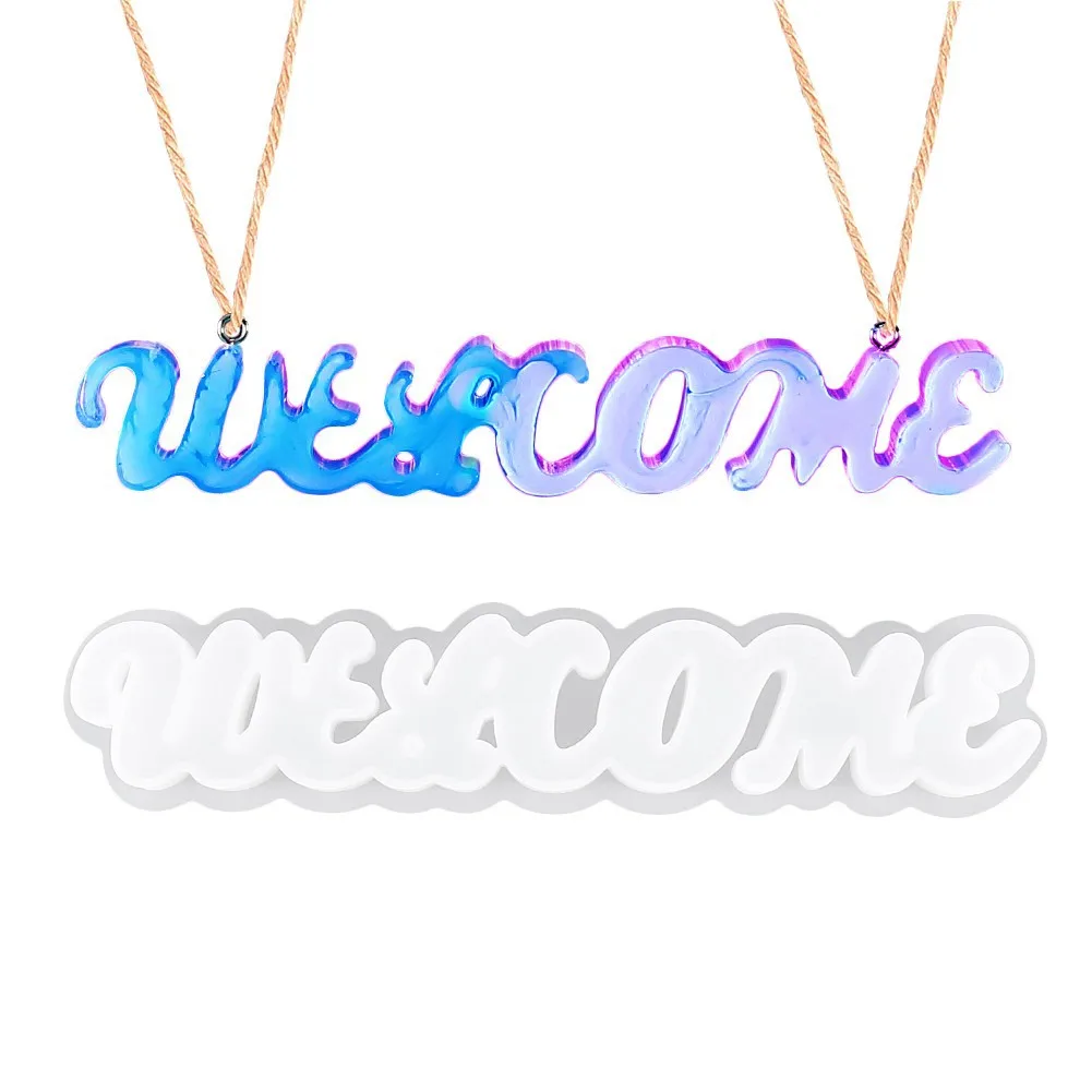 Diy Crystal Epoxy Doorplate Silicone Mold Welcome Listing Hanging Sign Decorative Silicone Mold Making Crafts Tool Accessories
Diy Crystal Epoxy Doorplate Silicone Mold Welcome Listing Hanging Sign Decorative Silicone Mold Making Crafts Tool Accessories