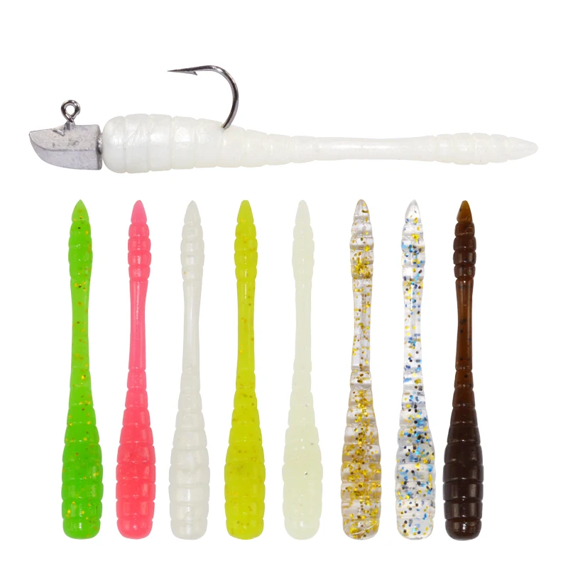 TPR Material Soft Plastic 48mm 0.5g Artificial Soft Plastic Worm Lure Sandworm Bass Rock Fishing Lures, Various color
TPR Material Soft Plastic 48mm 0.5g Artificial Soft Plastic Worm Lure Sandworm Bass Rock Fishing Lures, Various color