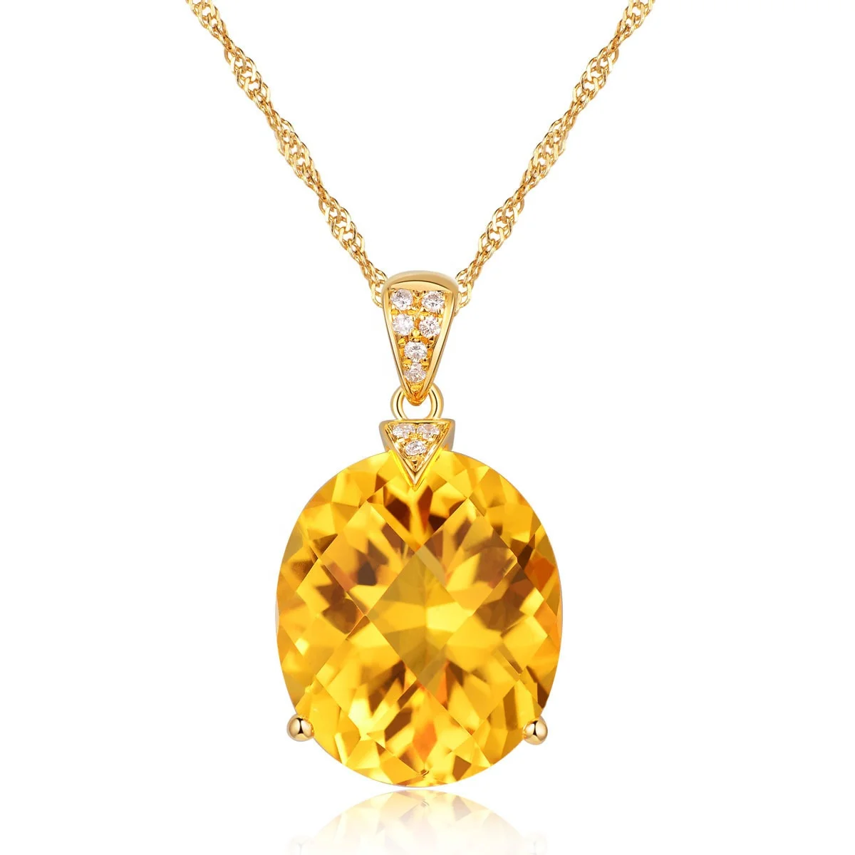 New Trendy Charm Jewelry Crystal Gold Color Chain Gemstone Pendant Necklace Wedding Jewelry For Women Girls Gift
New Trendy Charm Jewelry Crystal Gold Color Chain Gemstone Pendant Necklace Wedding Jewelry For Women Girls Gift