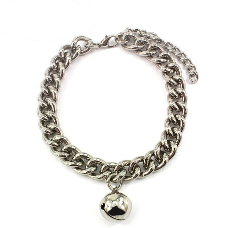 Wholesale luxury decorative gold chain small and medium dog collar pet necklace with bell, As pictures
Wholesale luxury decorative gold chain small and medium dog collar pet necklace with bell, As pictures