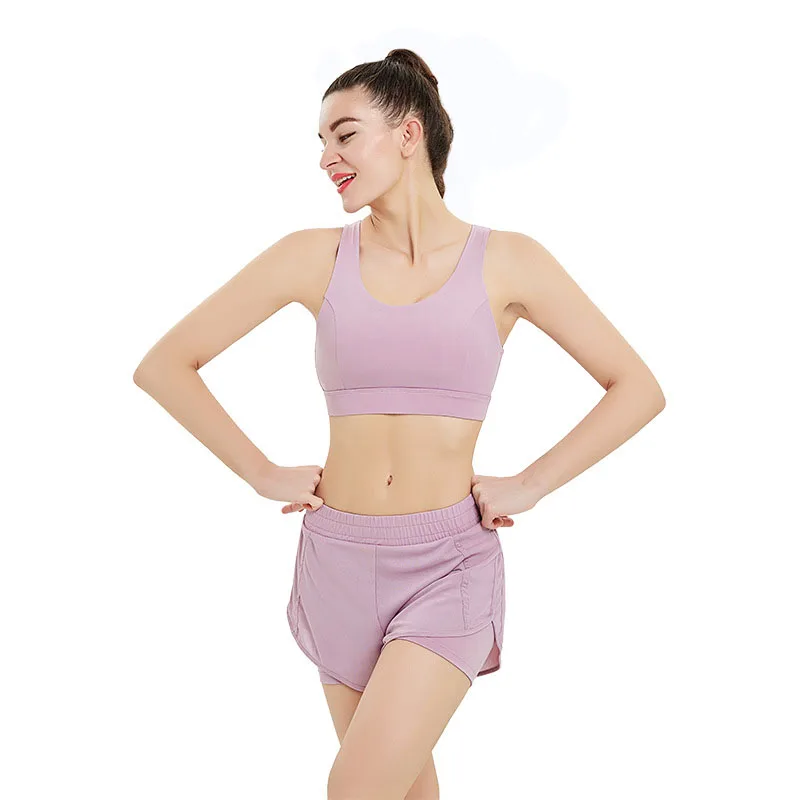 New Yoga Wear Women's Double-Layer Mesh Sports Vest Shorts Set Tennis Quick-Drying Workout Clothes
New Yoga Wear Women's Double-Layer Mesh Sports Vest Shorts Set Tennis Quick-Drying Workout Clothes