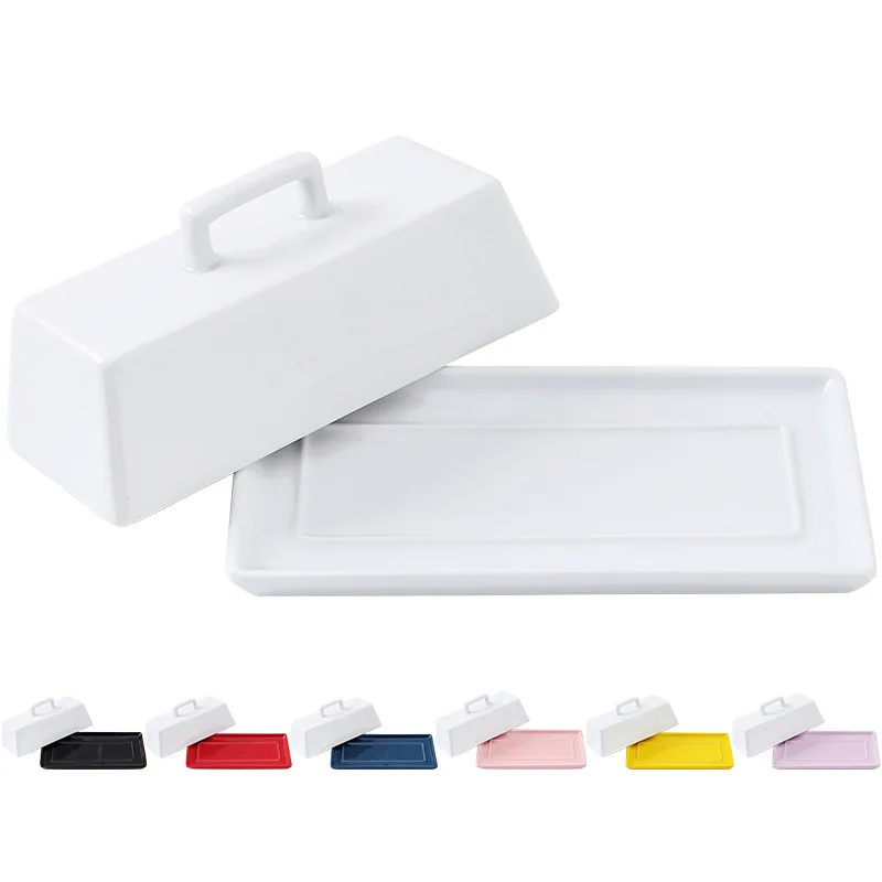 White Luxury Rectangular Ceramic Butter Dish With Lid Cake Dish European Butter Dish Snack Box With Lid Sets, Red,bowknot,purple,yellow,black,white,pink,blue
White Luxury Rectangular Ceramic Butter Dish With Lid Cake Dish European Butter Dish Snack Box With Lid Sets, Red,bowknot,purple,yellow,black,white,pink,blue