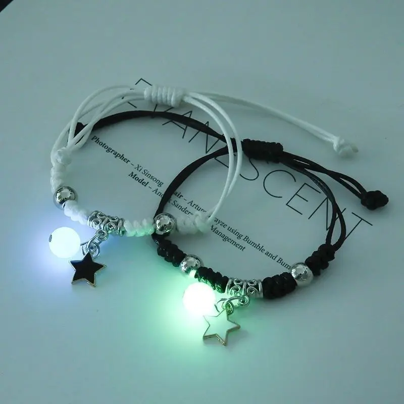 Fashion Creative Luminous Bracelet Female Student Friendship Glow In The Dark Luminous Bracelet Men and Women Couple Gift, As picture
Fashion Creative Luminous Bracelet Female Student Friendship Glow In The Dark Luminous Bracelet Men and Women Couple Gift, As picture