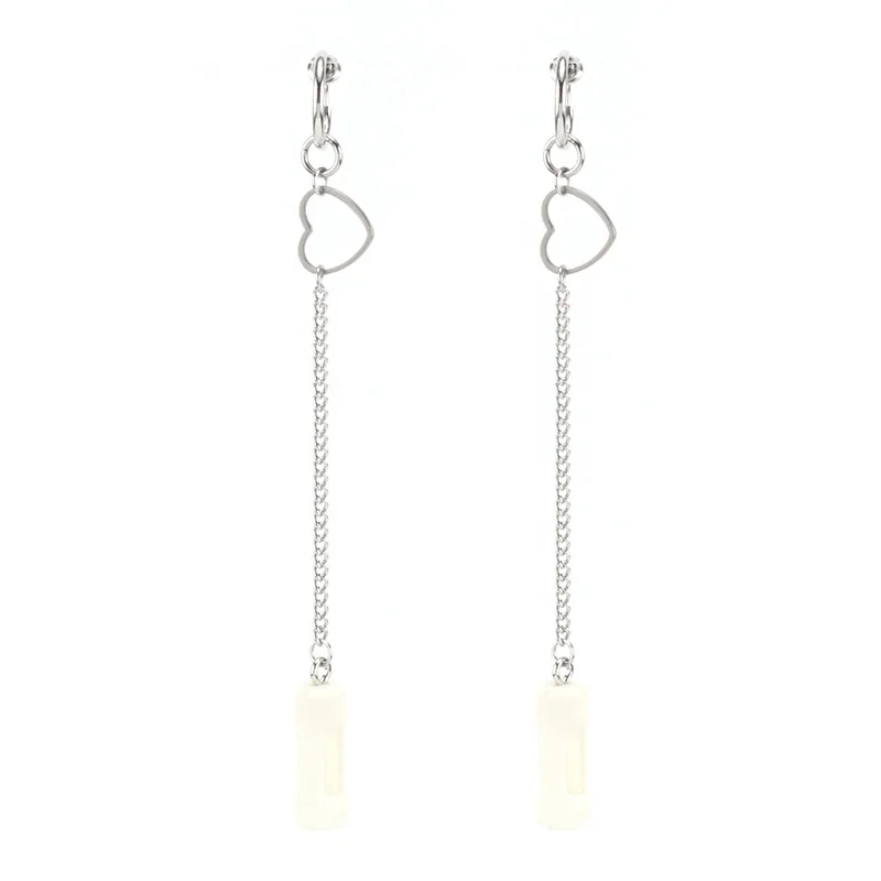 Wholesale Stainless Steel Heart Clip on Earring Wireless Headphones Earphone Anti Lost Earpods Holder long Chain Cuff Earring
Wholesale Stainless Steel Heart Clip on Earring Wireless Headphones Earphone Anti Lost Earpods Holder long Chain Cuff Earring