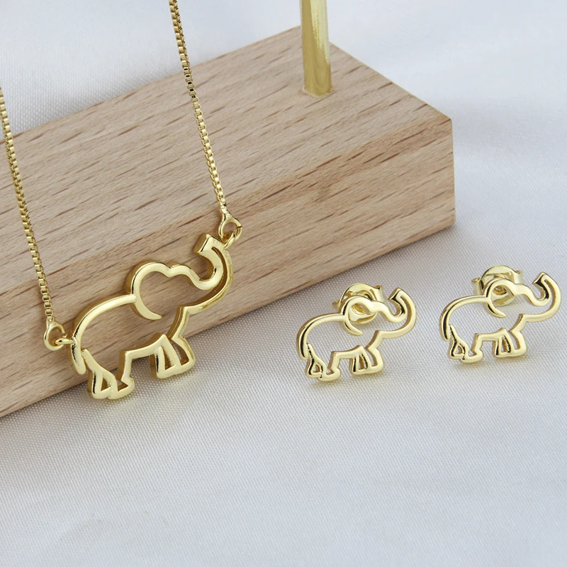 BSWEET New Design Women Elephant Jewelry Set High Quality 18k Gold Plated Brass Necklace And Earring Fashion Jewelry Set, Gold color
BSWEET New Design Women Elephant Jewelry Set High Quality 18k Gold Plated Brass Necklace And Earring Fashion Jewelry Set, Gold color