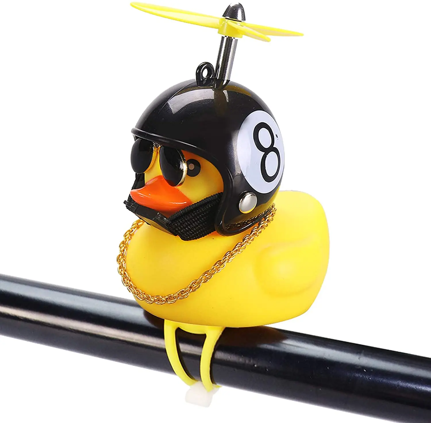 Rubber Duck Toy Car Ornaments Yellow Duck Car Dashboard Decorations Squeeze Duck Bicycle Horns with Propeller Helmet
Rubber Duck Toy Car Ornaments Yellow Duck Car Dashboard Decorations Squeeze Duck Bicycle Horns with Propeller Helmet