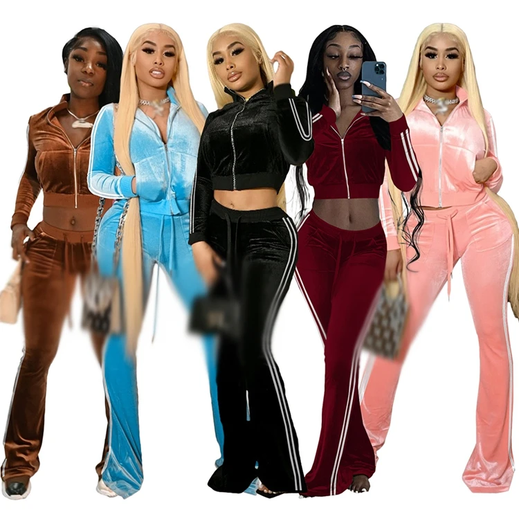 High Quality Autumn Casual Fashion Solid Color Hooded Skinny Long Sleeve Pants Women Golden Velvet Sportswear Two Piece Set
High Quality Autumn Casual Fashion Solid Color Hooded Skinny Long Sleeve Pants Women Golden Velvet Sportswear Two Piece Set