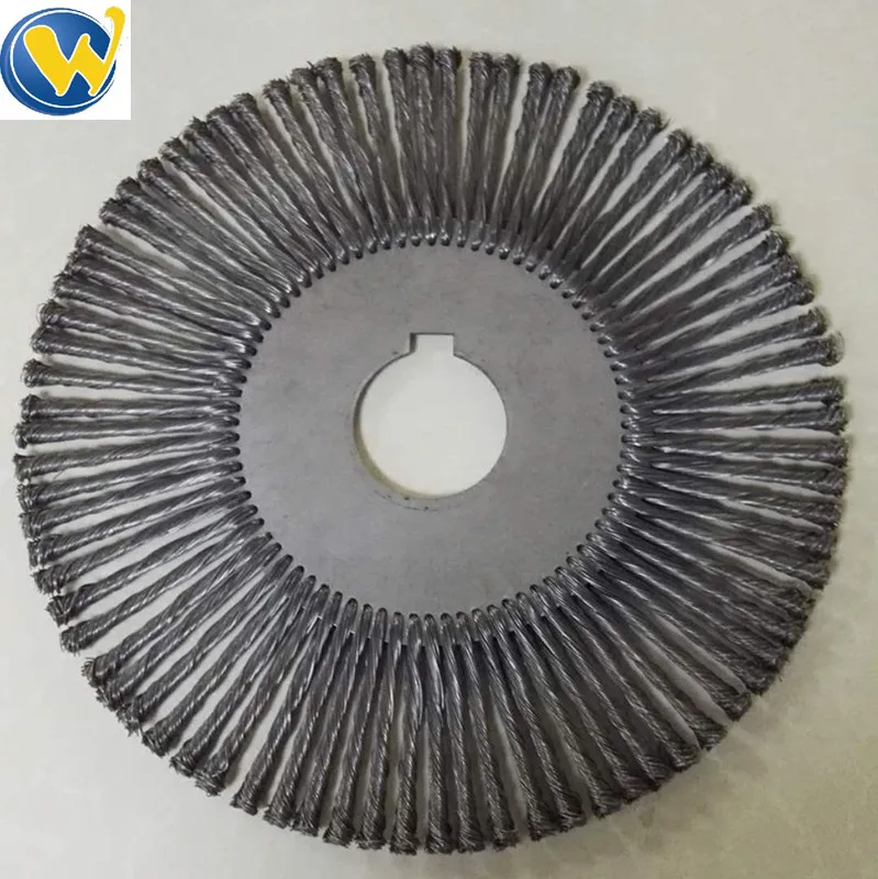 higher quality oil pipe rust removal wire brush 350mm